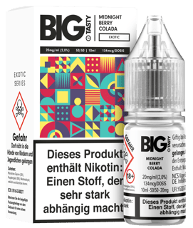 Big Tasty NicSalts - Midnight Berry Colada 20mg/ml