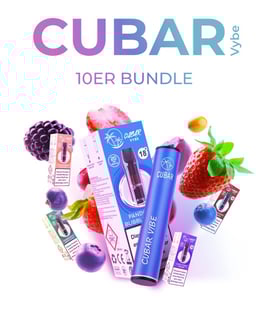 10er Bundle - CUBAR Vybe Pod &ndash; (9 Pods + 1 Ger&auml;t gratis)