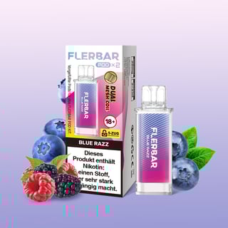 Flerbar Pod - Blue Razz (2er Pack)