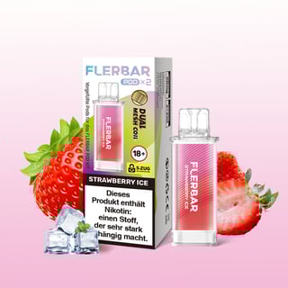 Flerbar Pod - Strawberry Ice (2er Pack)