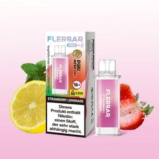 Flerbar Pod - Strawberry Lemonade (2er Pack)
