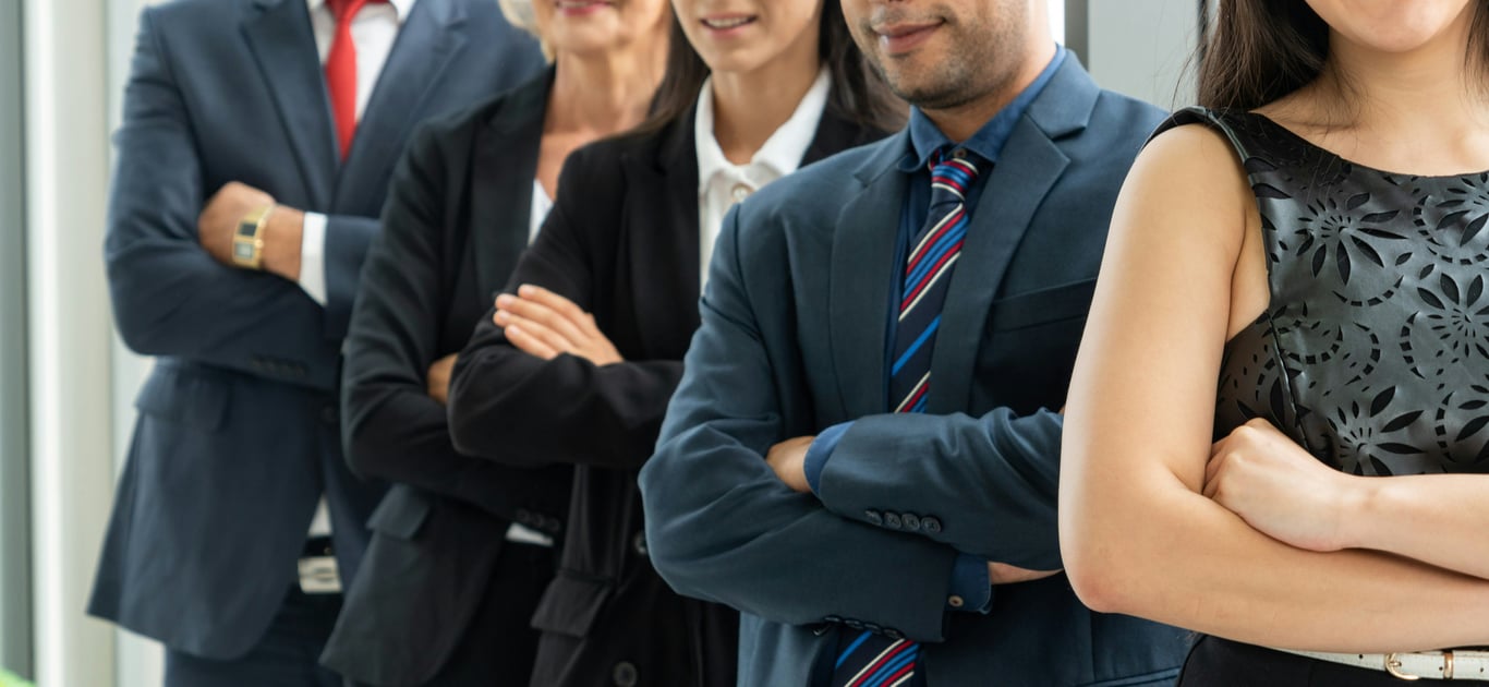 People with folded arms
