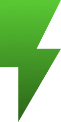 Green Lightning Bolt Icon