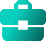 Cyan Briefcase Icon