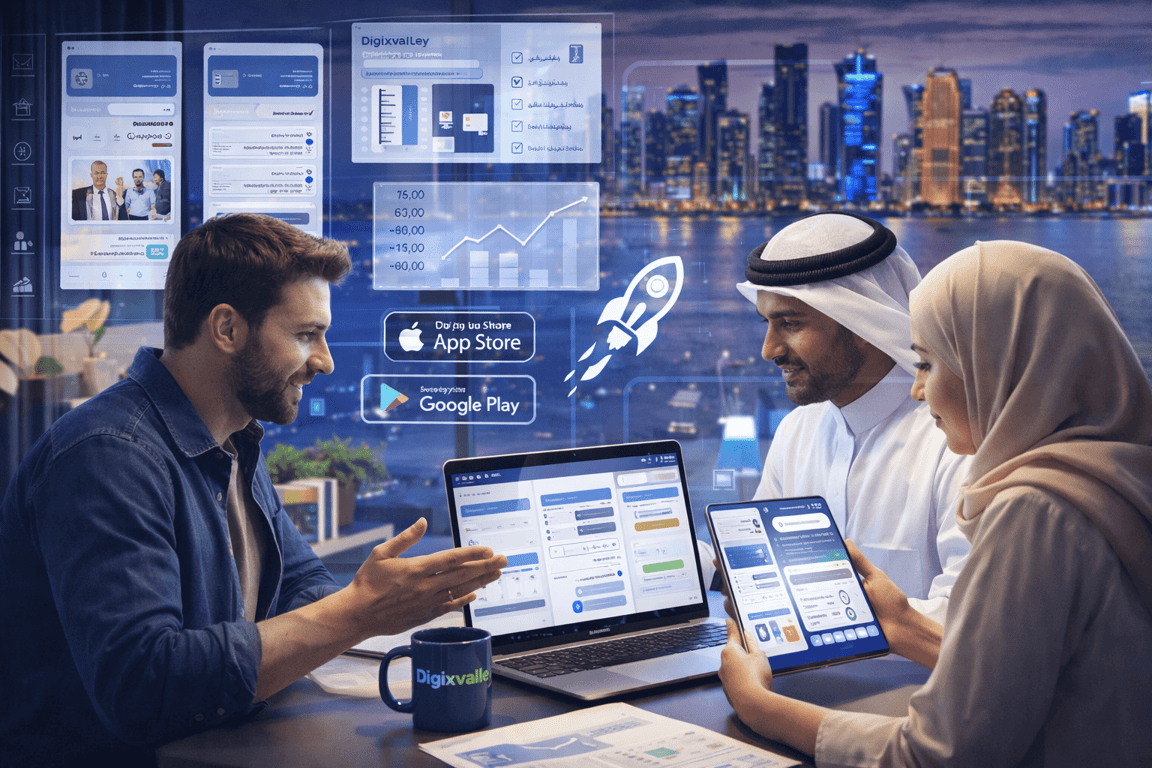 Startup MVP mobile app development in Qatar by Digixvalley