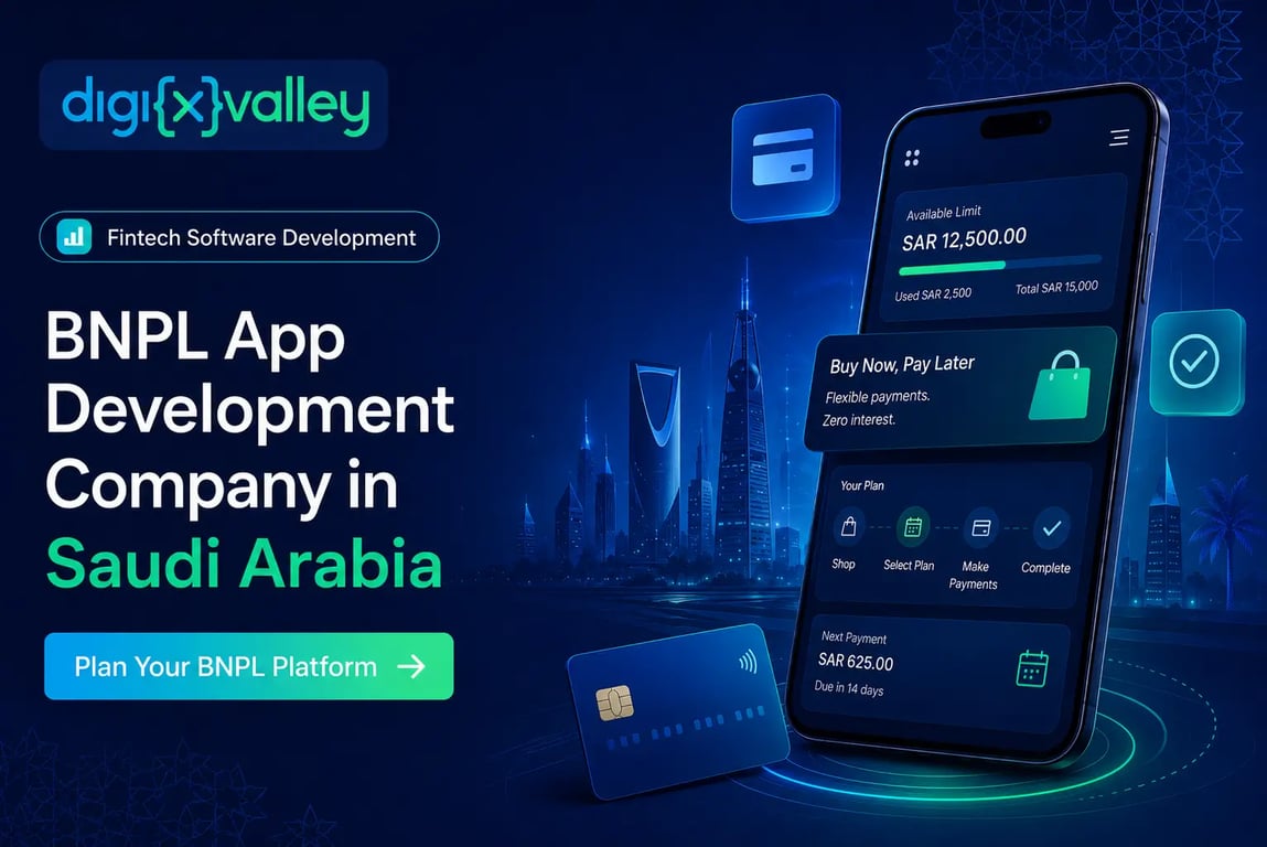 BNPL app development company in Saudi Arabia for fintech software, merchant dashboards, payment workflows, and repayment tracking