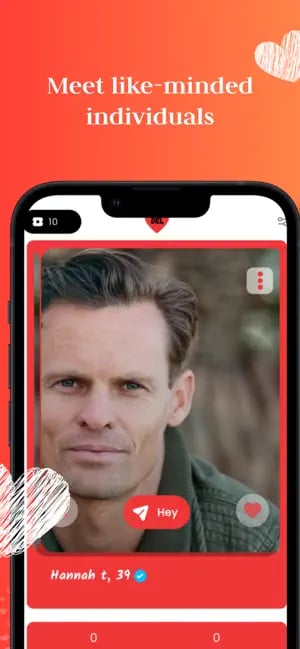 DEL profile customization screen for personal interests and dating preferences