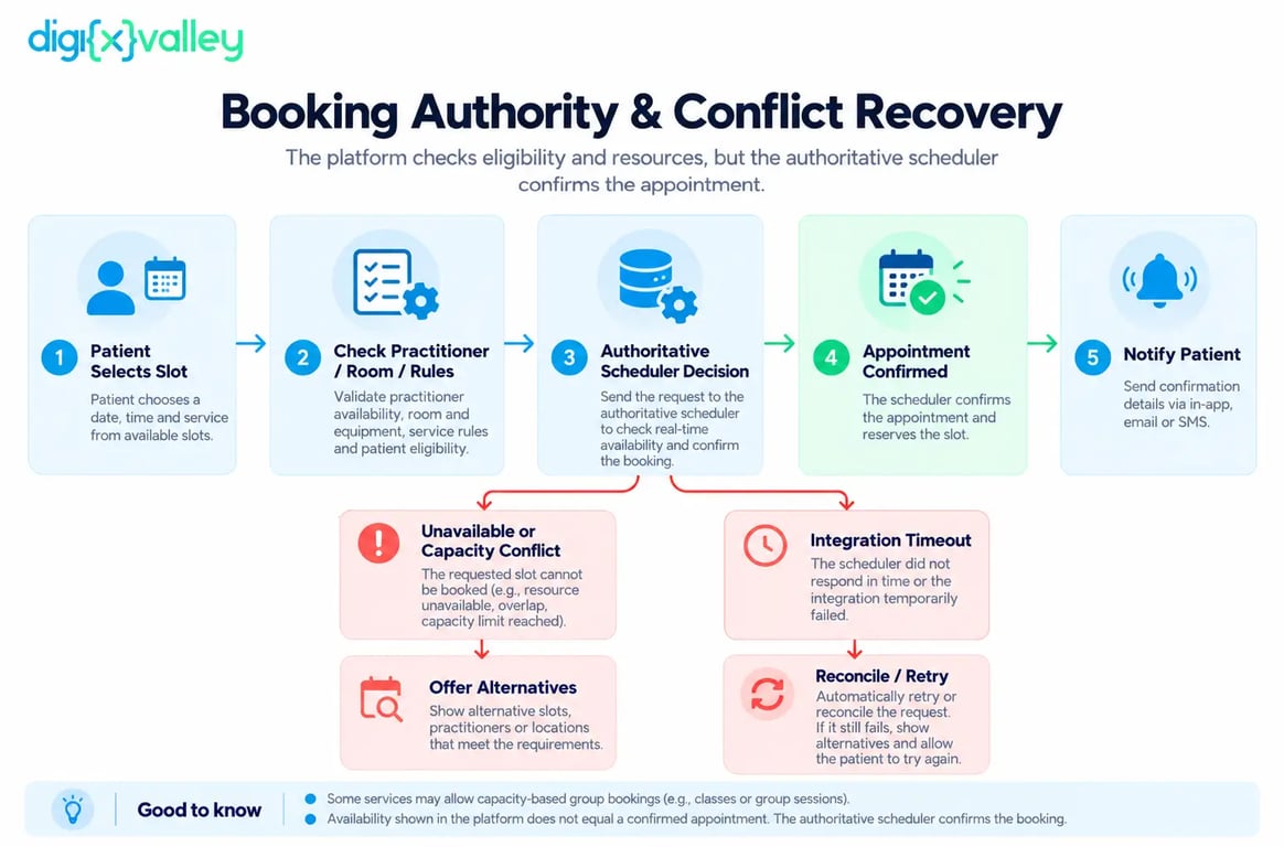 Booking Authority and Confirmation Workflow
