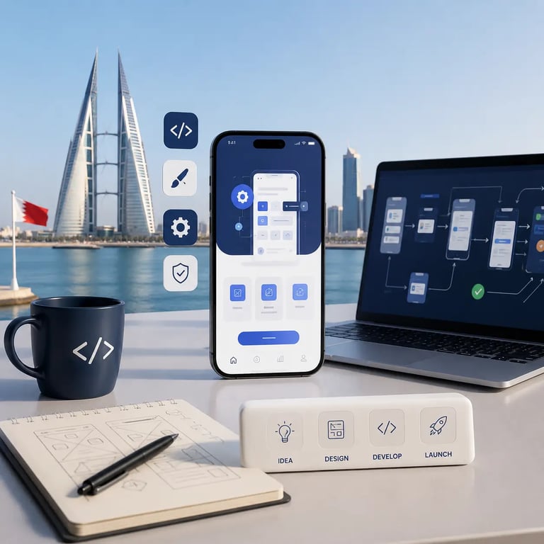 Start mobile app development project in Bahrain