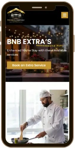 Responsive vacation rental and car booking website user interface