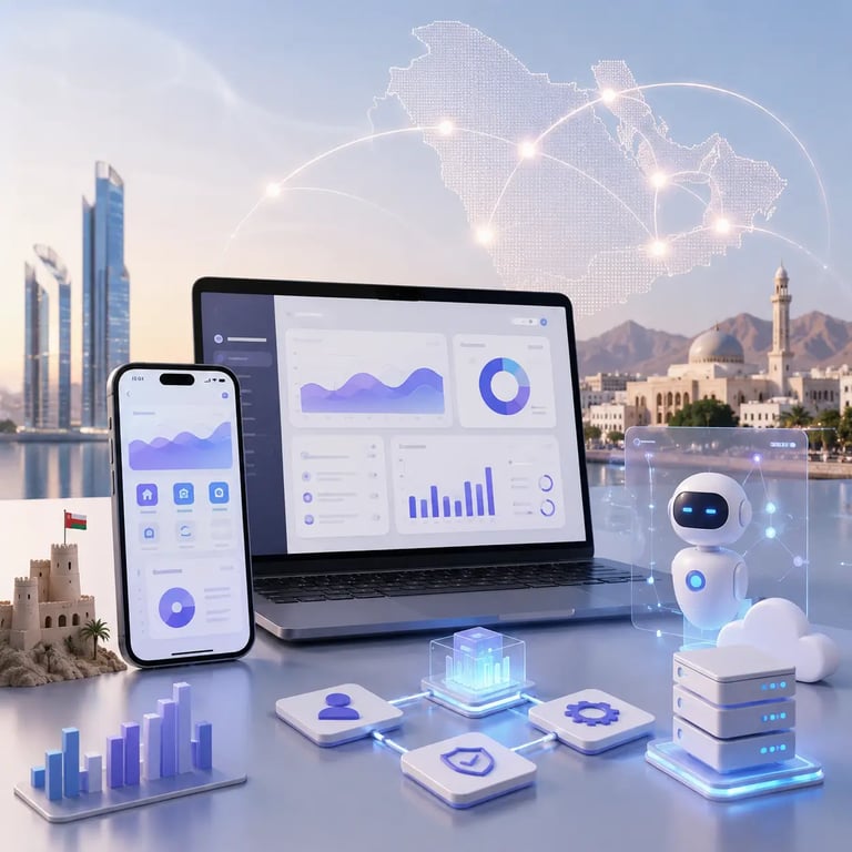 Related mobile app development services for Muscat and GCC businesses
