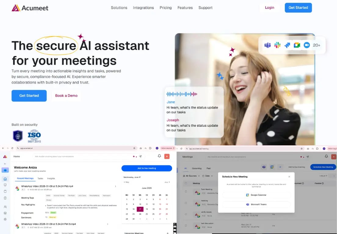 Acumeet - AI Meeting Intelligence & Collaboration Platform