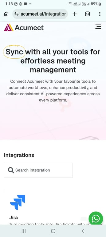 Acumeet meeting collaboration insights