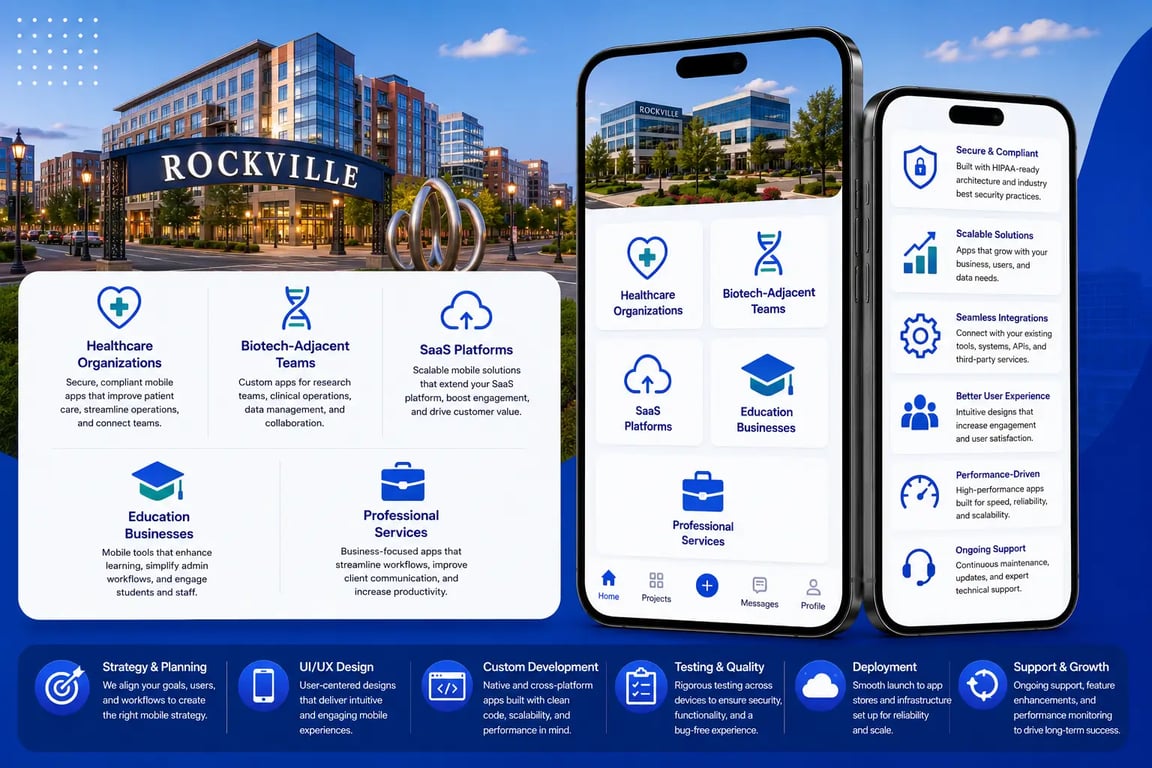 Mobile App Development Company in Rockville