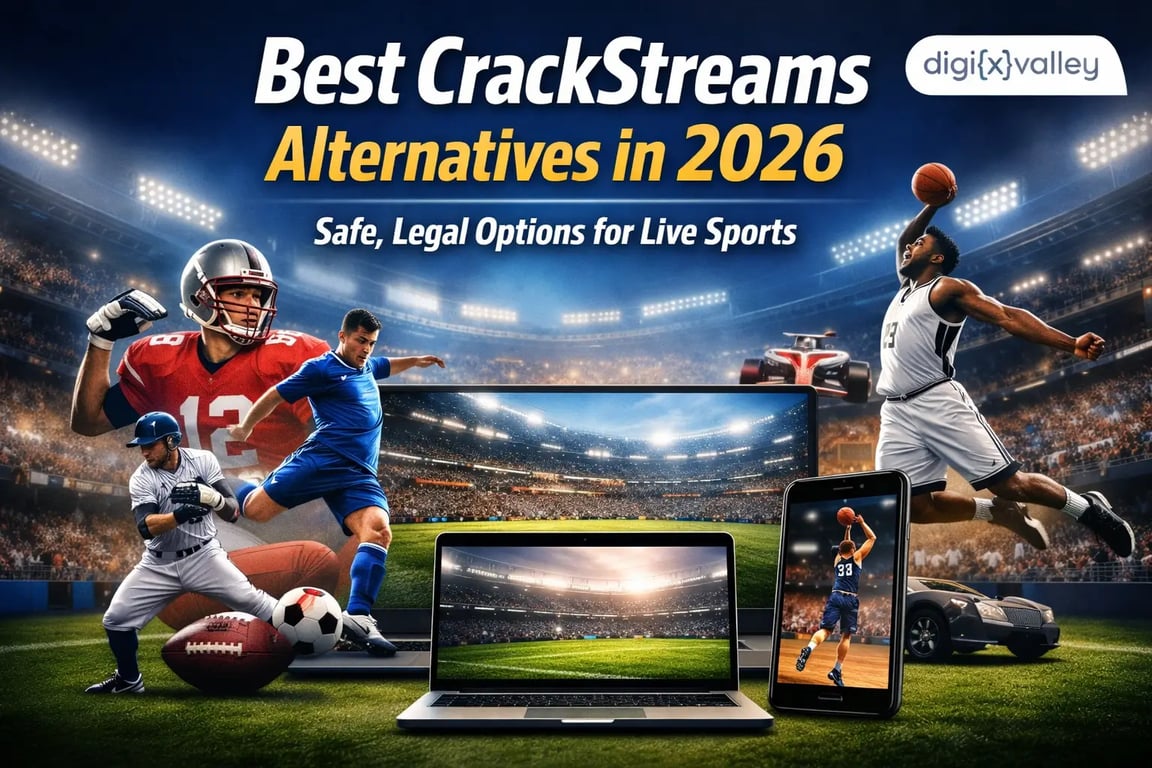 Best CrackStreams Alternatives in 2026 showing safe legal live sports streaming