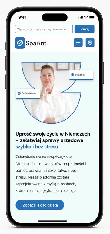 Users can complete official German applications online