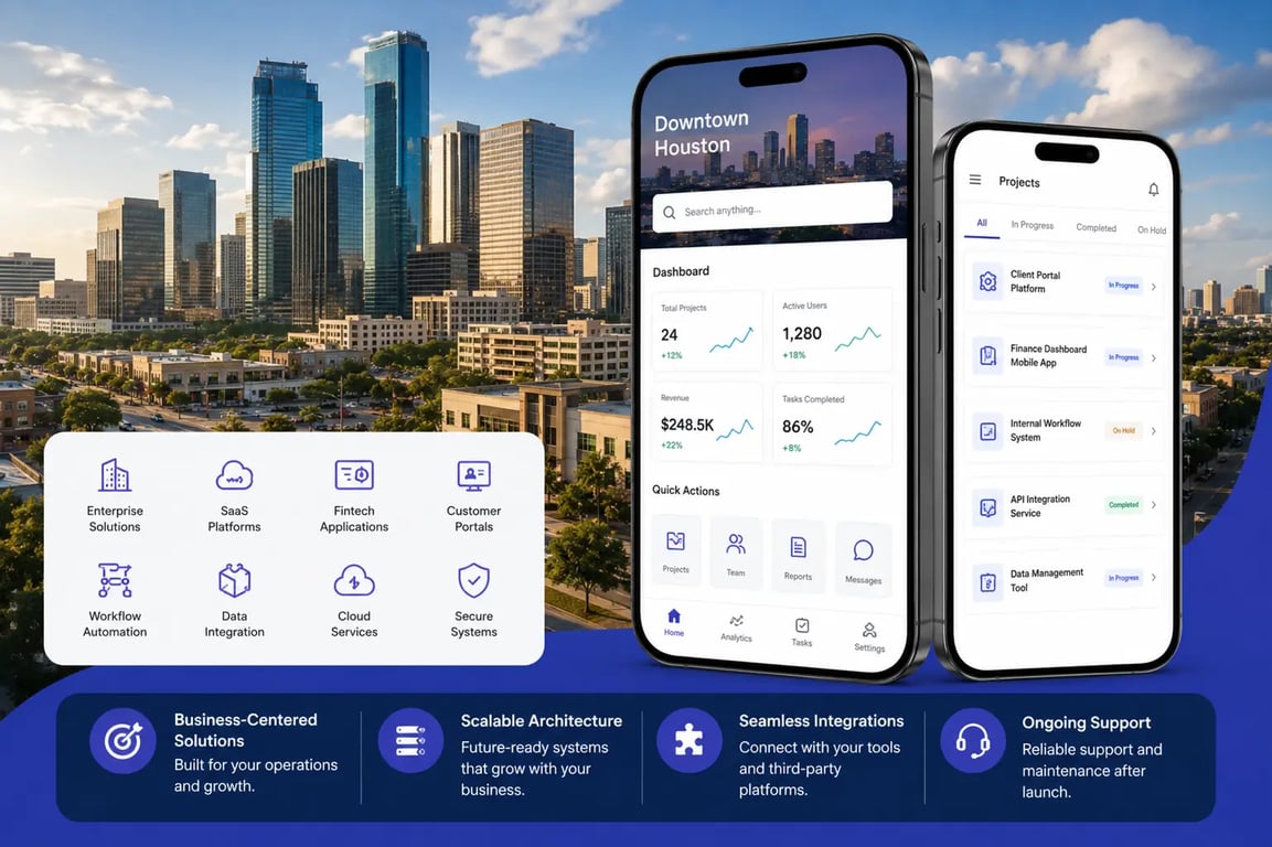 Mobile App Development Company in Downtown Houston