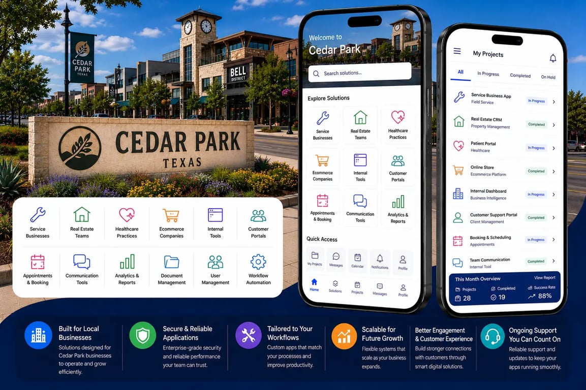 Mobile App Development Company in Cedar Park