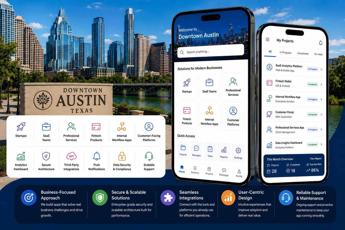 Mobile App Development Company in Downtown Austin