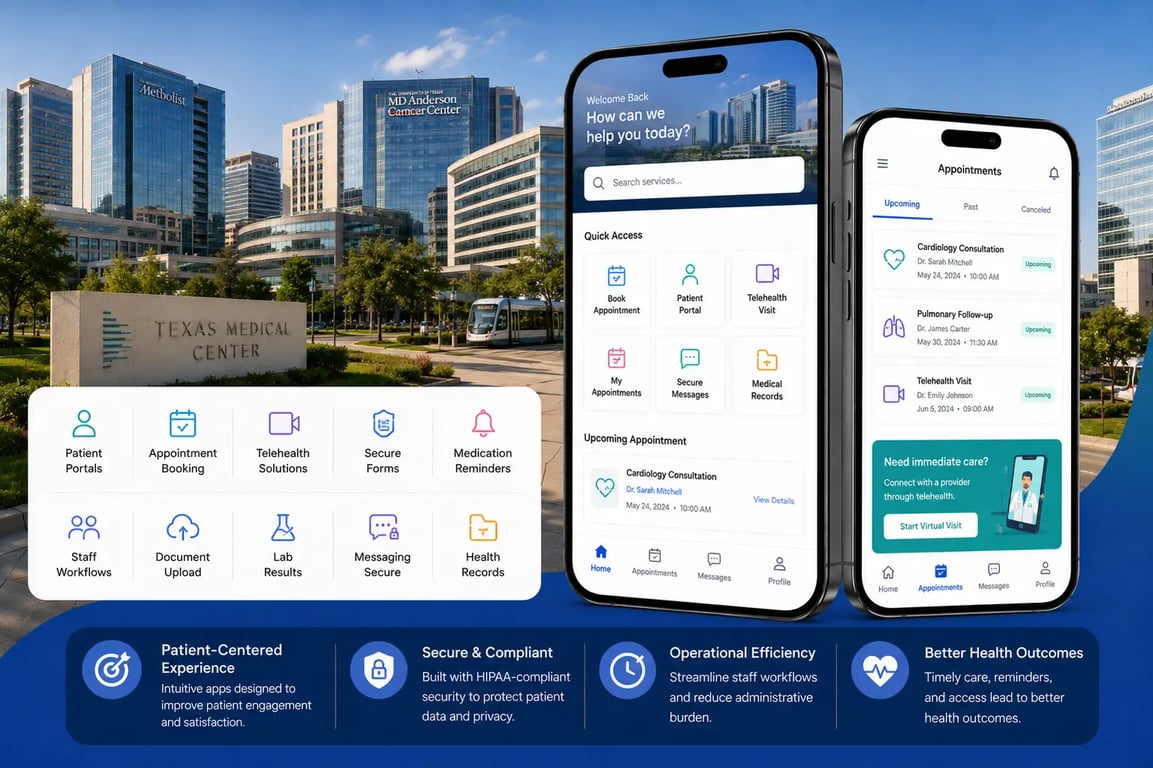 Mobile App Development Company in Texas Medical Center