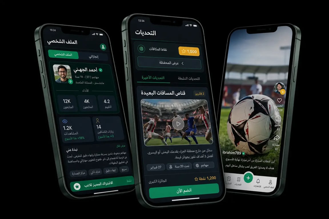 Football Talent Discovery App Design