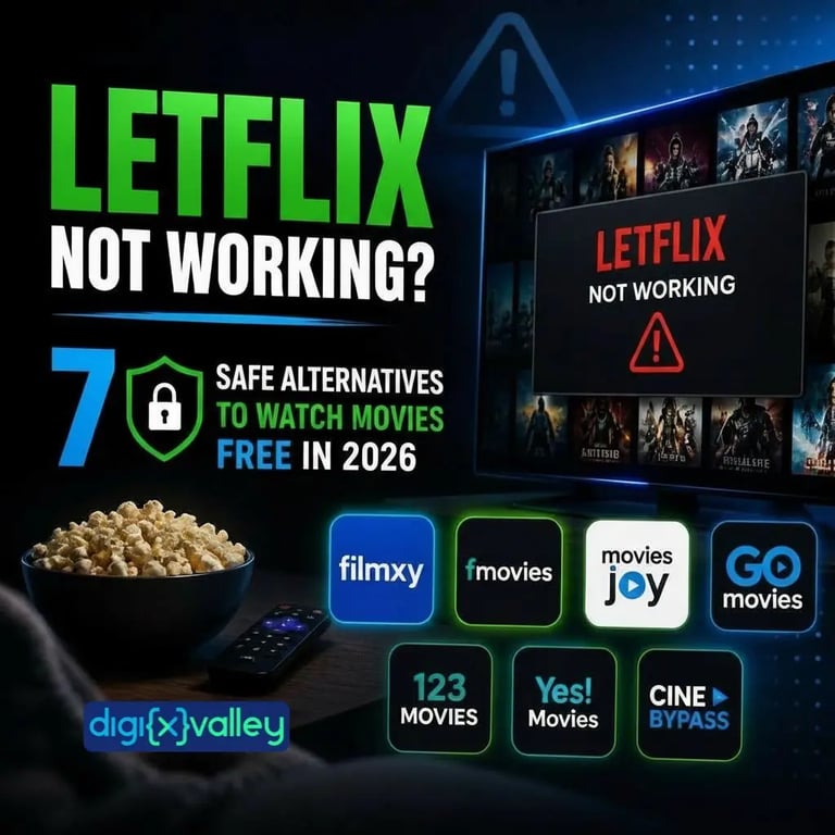 Letflix not working alternatives free movies 2026