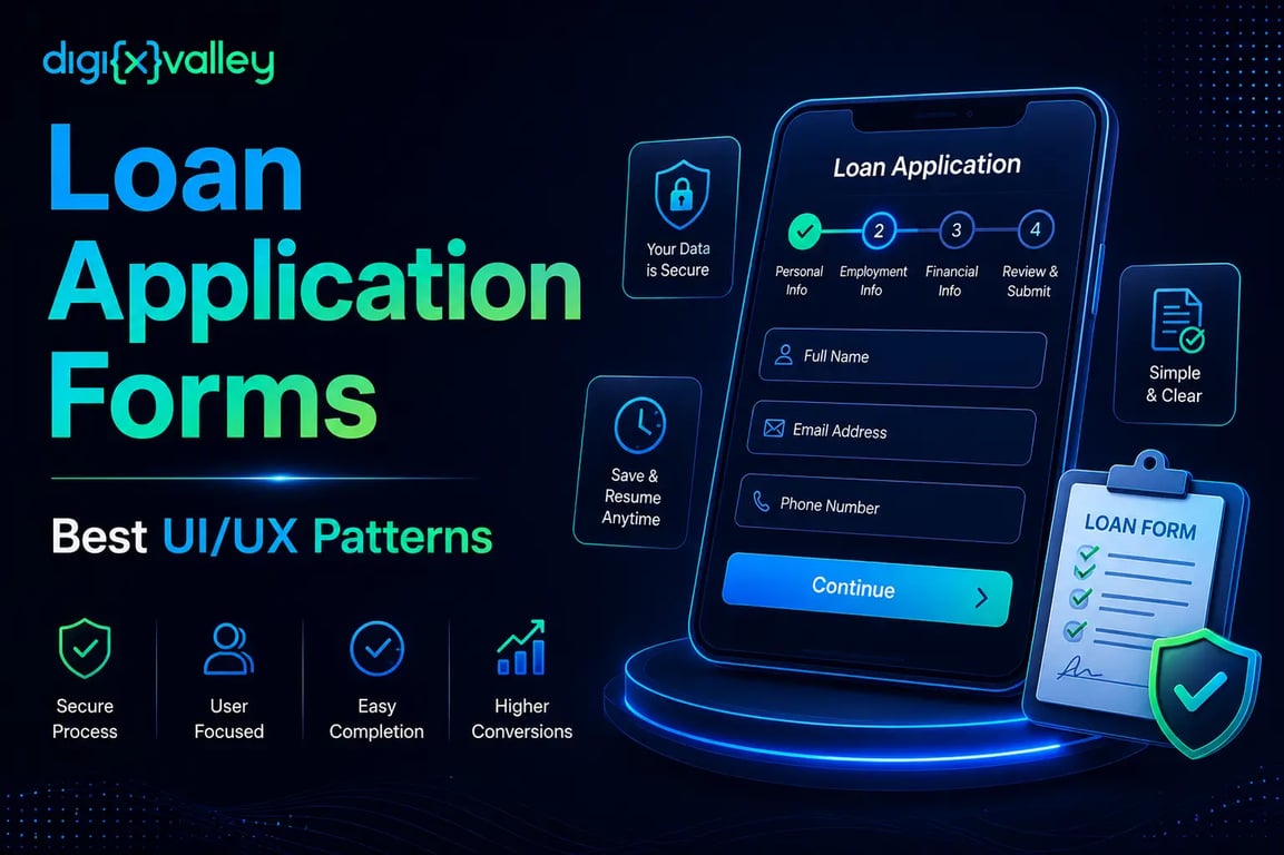 UI/UX patterns for multi-step loan application forms