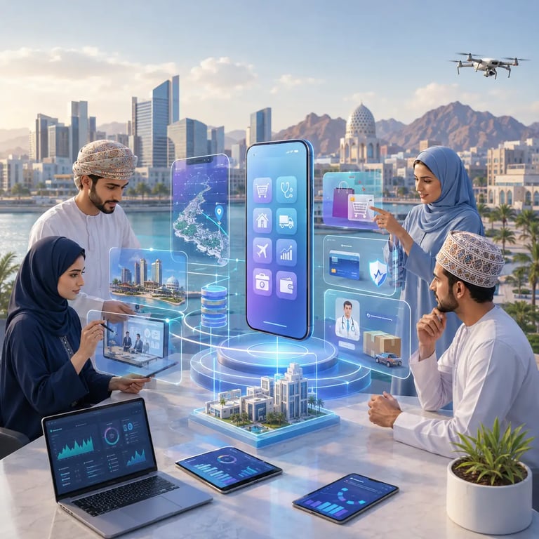 Mobile apps supporting Oman Vision 2040 and Muscat digital growth