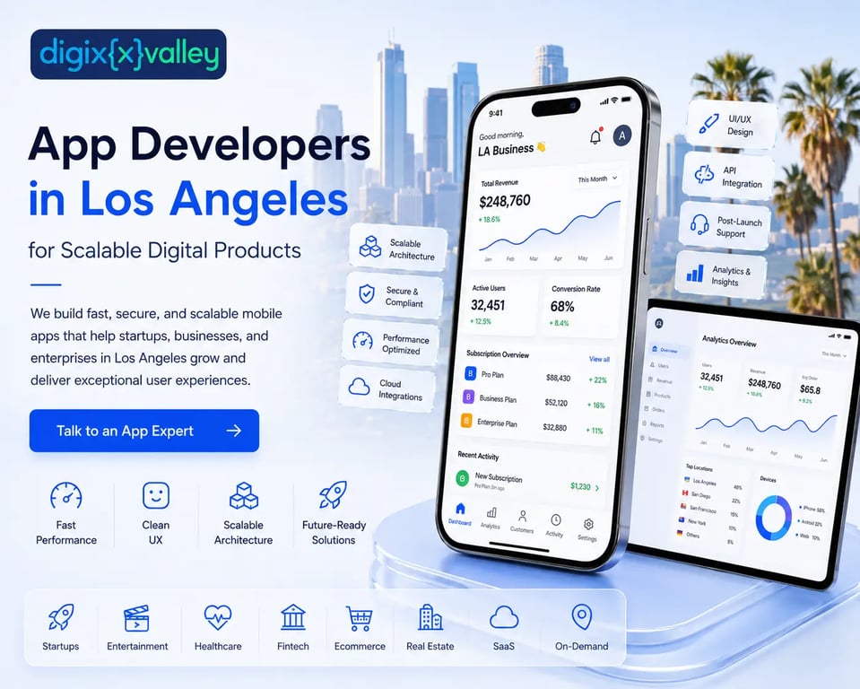 App Developers in Los Angeles for Scalable Digital Products