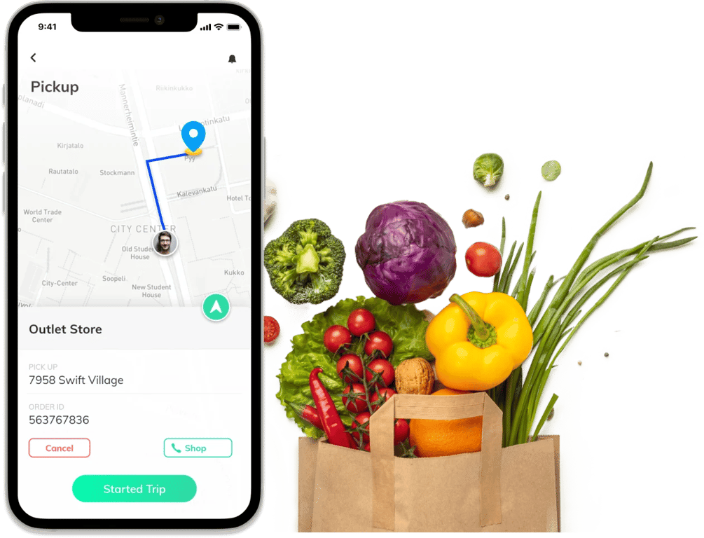 grocery delivery app venture