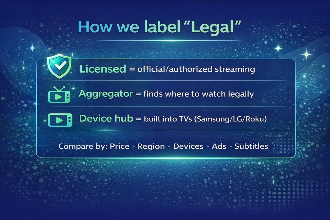 Compare Hurawatch Alternatives: Legal Status, Region, and Device Support