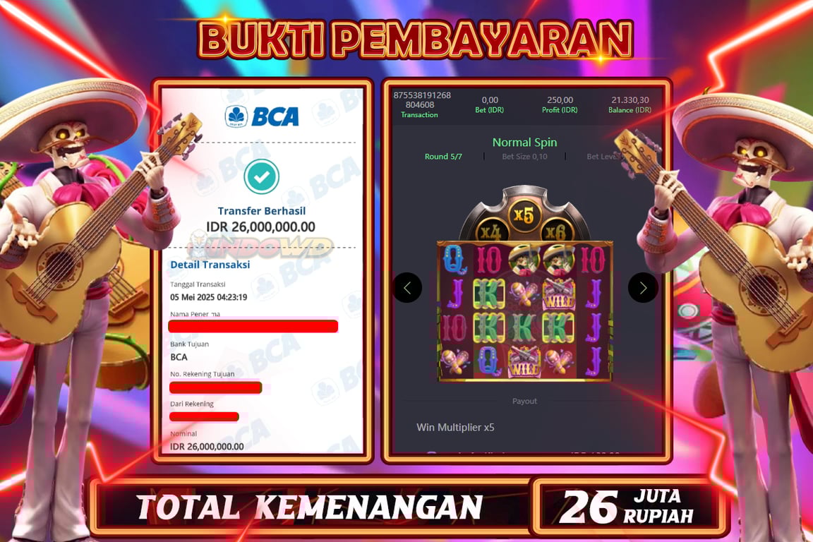 INDOWD JACKPOT SLOT WILD BANDITO   Rp26.000.000,- LUNAS