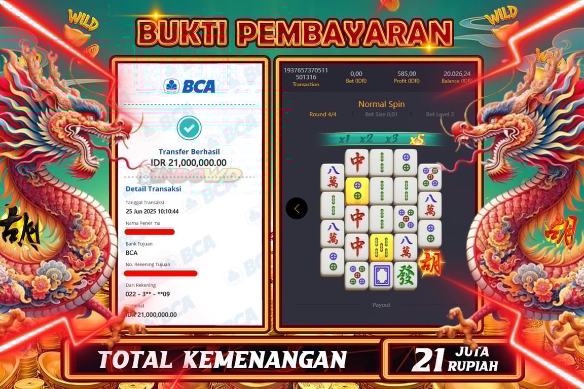 INDOWD JACKPOT SLOT MAHJONG WAYS 2 Rp21.000.000,- LUNAS