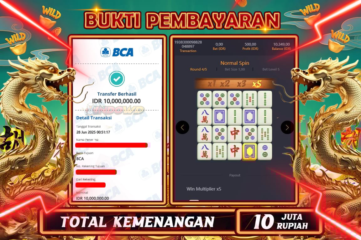INDOWD JACKPOT SLOT MAHJONG WAYS 2 Rp10.000.000,- LUNAS
