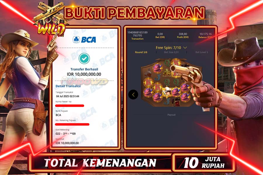 INDOWD JACKPOT SLOT WILD BOUNTY Rp10.000.000,- LUNAS