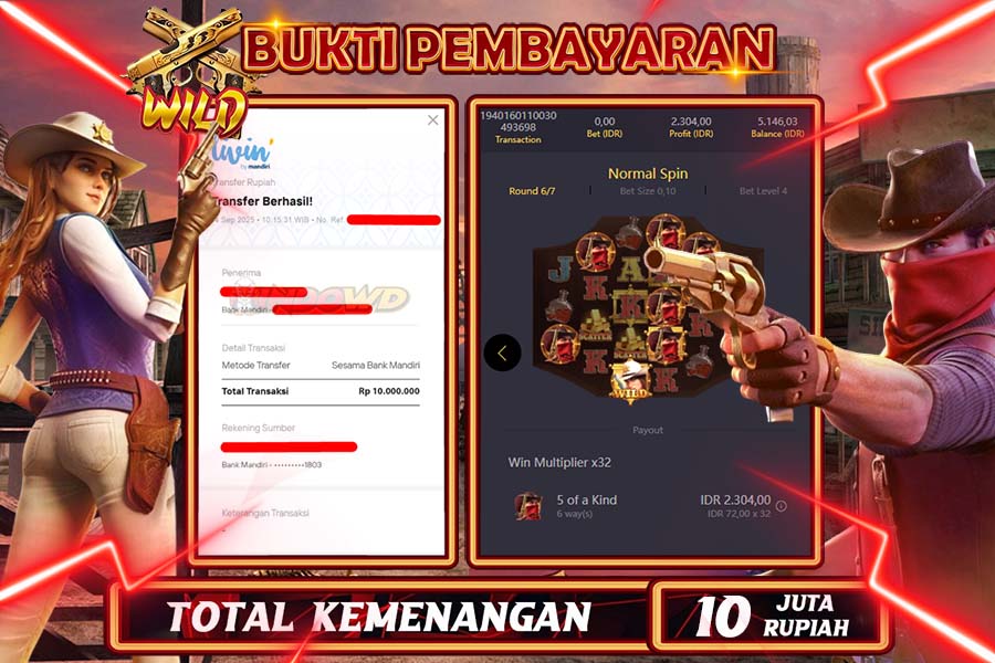 INDOWD JACKPOT SLOT WILD BOUNTY SHOWDOWN Rp10.000.000,- LUNAS