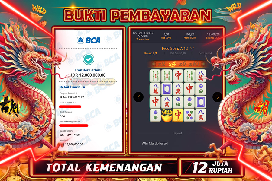 INDOWD JACKPOT SLOT MAHJONG WAYS 2 Rp12.000.000,- LUNAS