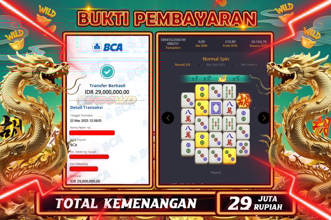 INDOWD JACKPOT SLOT MAHJONG WAYS 2 Rp29.000.000,- LUNAS