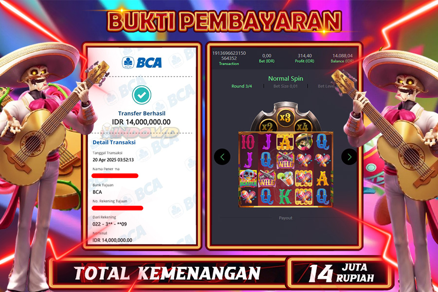 INDOWD JACKPOT SLOT WILD BANDITO Rp14.000.000,- LUNAS