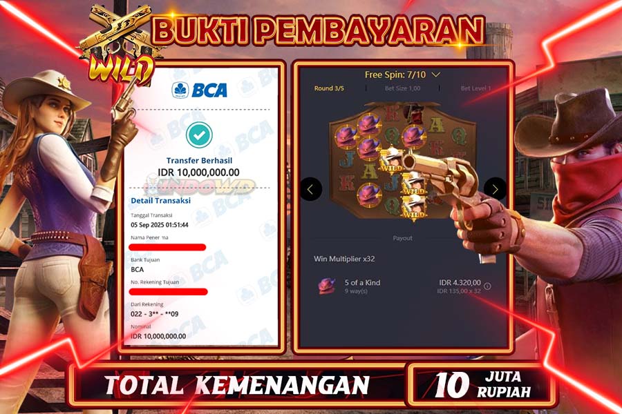 INDOWD JACKPOT SLOT WILD BOUNTY Rp10.000.000,- LUNAS