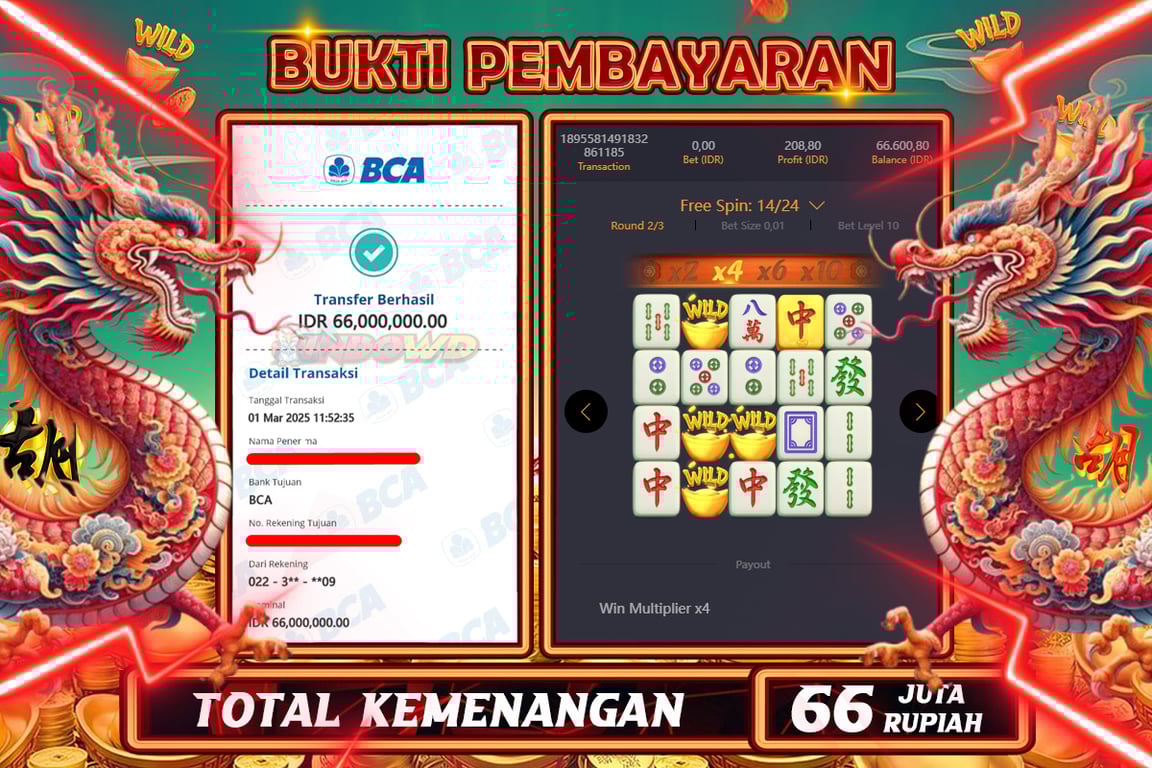 INDOWD JACKPOT SLOT MAHJONG WAYS 2 Rp66.000.000,- LUNAS