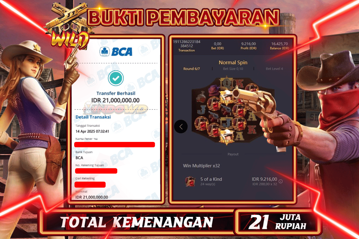 INDOWD JACKPOT SLOTWILD BOUNTY Rp21.000.000,- LUNAS