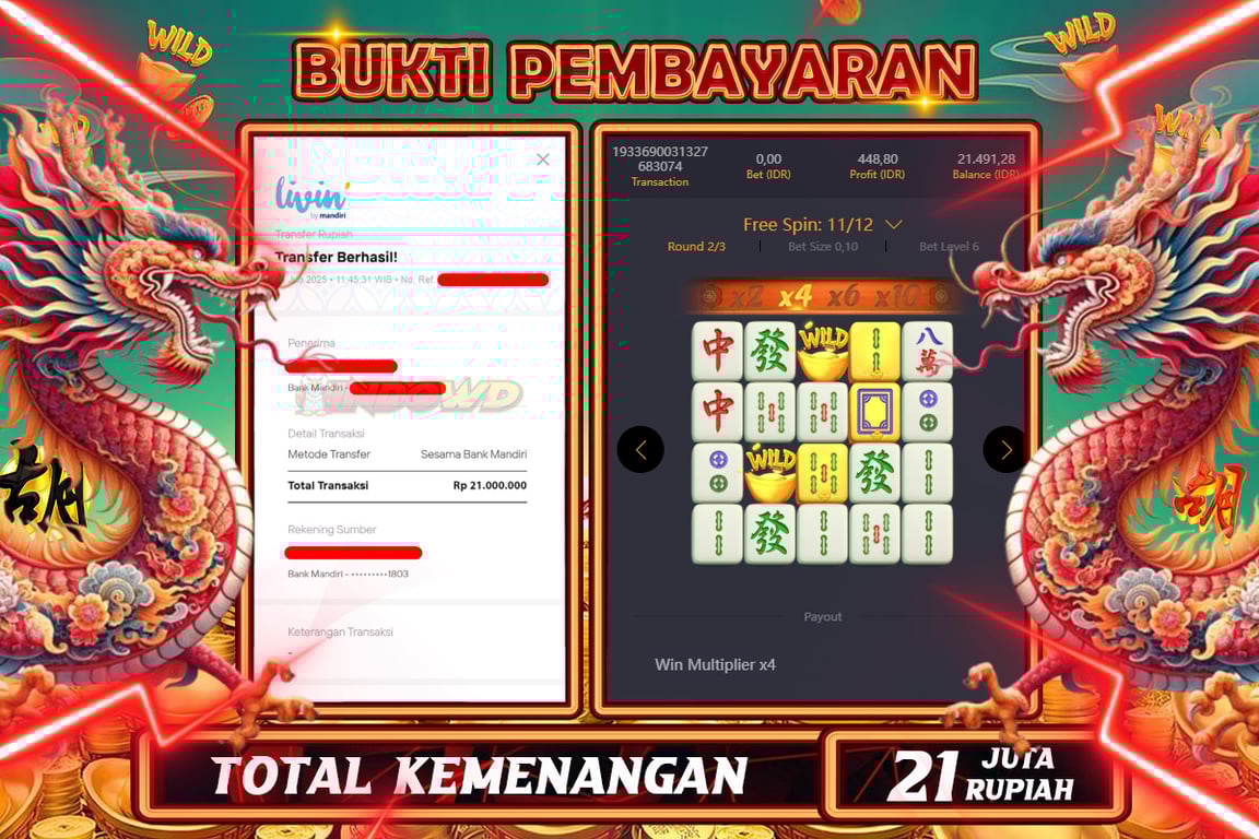 INDOWD JACKPOT SLOT MAHJONG WAYS 2 Rp21.000.000,- LUNAS