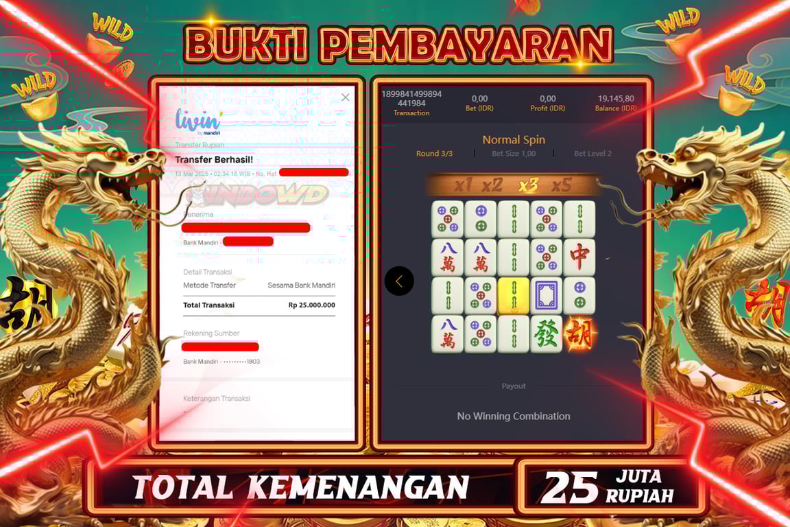 INDOWD JACKPOT SLOT MAHJONG WAYS 2 Rp.25.000.000,- LUNAS