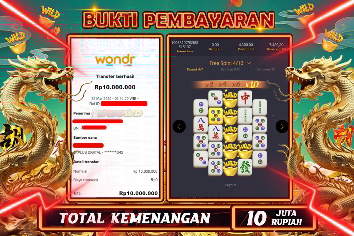 INDOWD JACKPOT SLOT MAHJONG WAYS 2 Rp.10.000.000,- LUNAS