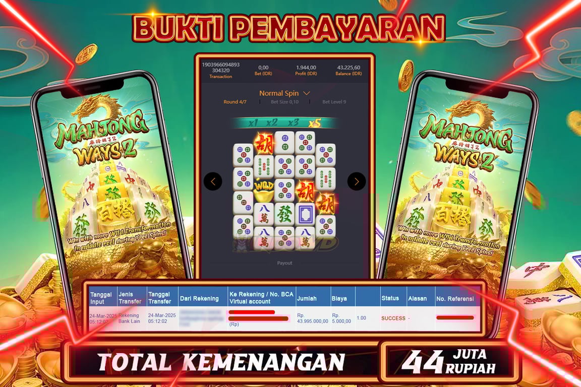 INDOWD JACKPOT SLOT MAHJONG WAYS 2 Rp.44.000.000,- LUNAS