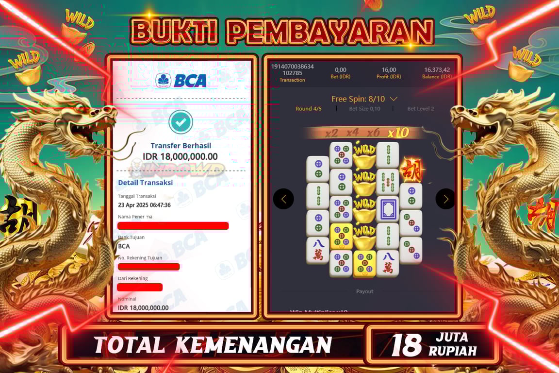 INDOWD JACKPOT SLOT MAHJONG WAYS 2 Rp18.000.000,- LUNAS