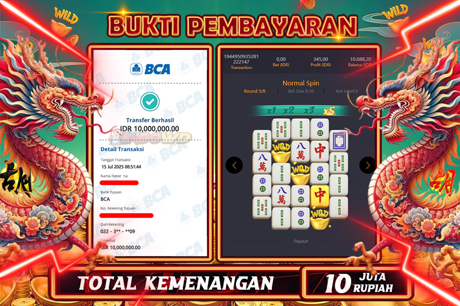 INDOWD JACKPOT SLOT MAHJONG WAYS 2 Rp10.000.000,- LUNAS