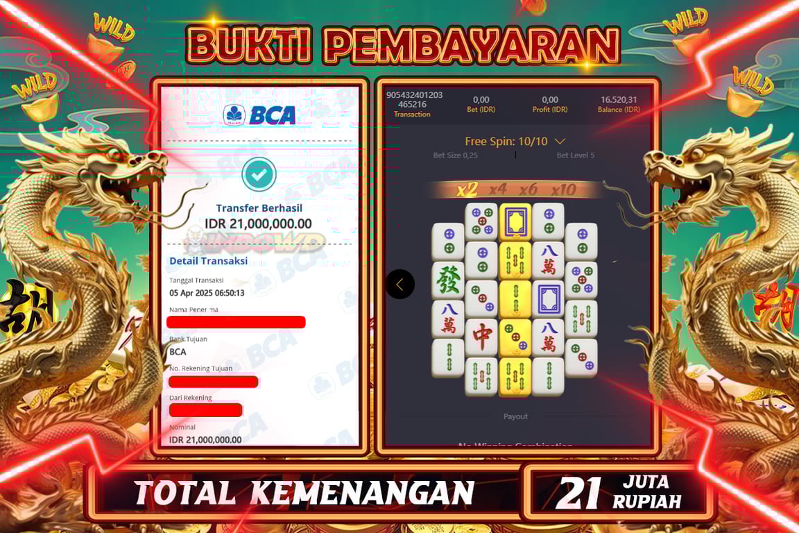 INDOWD JACKPOT SLOT MAHJONG WAYS 2 Rp21.000.000,- LUNAS