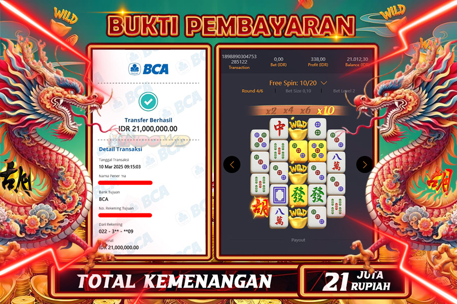 INDOWD JACKPOT SLOT MAHJONG WAYS 2 Rp.21.000.000,- LUNAS